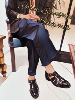 【注目!】夏でも革靴男子。